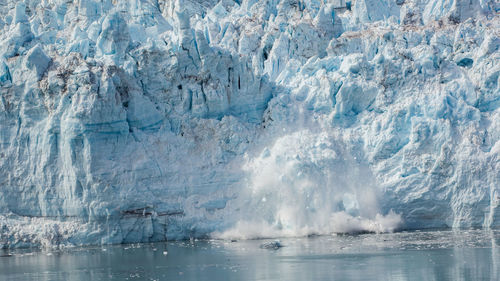 Scenic view of frozen sea