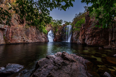 Waterfall in forest