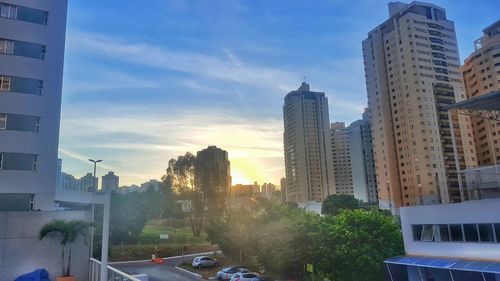 Modern buildings against sky