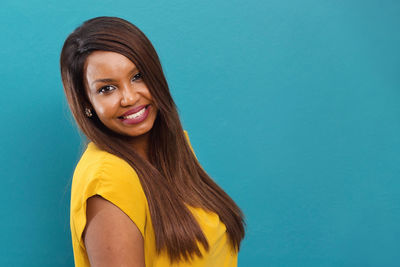 Portrait of a smiling young woman