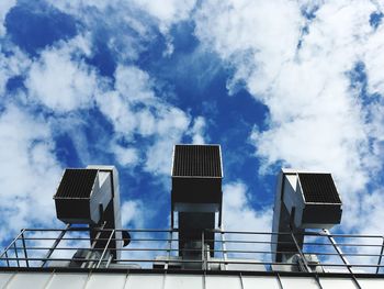 Low angle view of built structure against sky