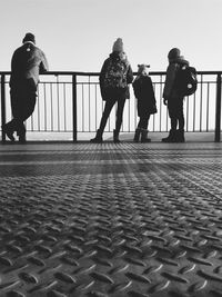 Couple standing on ground