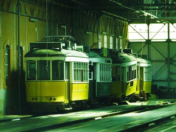 Abandoned cable car at shunting yard