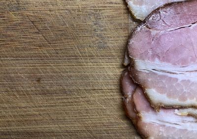 High angle view of bread on table