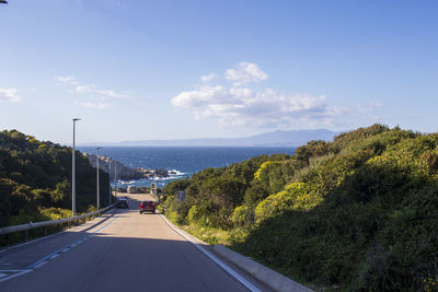 View of road against sky