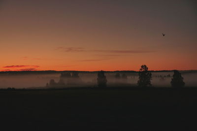 Scenic view of sunset