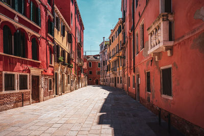 Old, traditional houses in venice