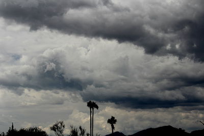 Low angle view of storm clouds in sky