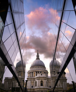 Low angle view of building against sky