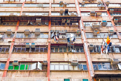 Detail of housing project apartments in hong kong, china