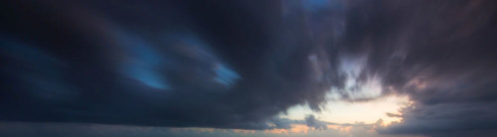 Low angle view of storm clouds in sky