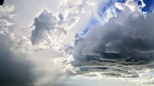 Low angle view of clouds in sky