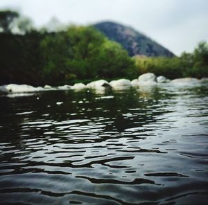 Scenic view of lake