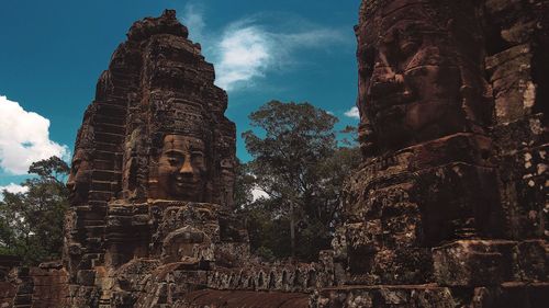 Low angle view of a temple