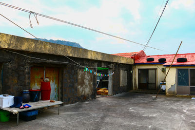 Houses against sky