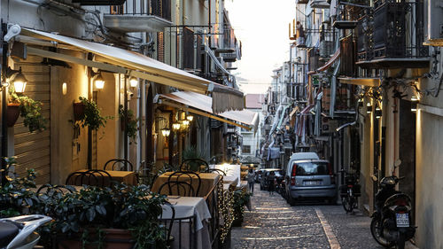 Street amidst buildings in city
