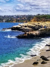 Scenic view of sea against sky
