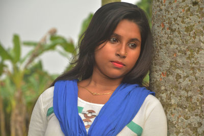 Portrait of beautiful woman