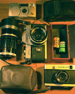 Close-up of camera