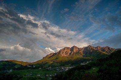 Scenic view of landscape against sky