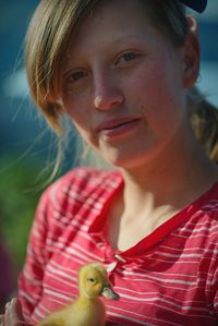 Portrait of cute girl