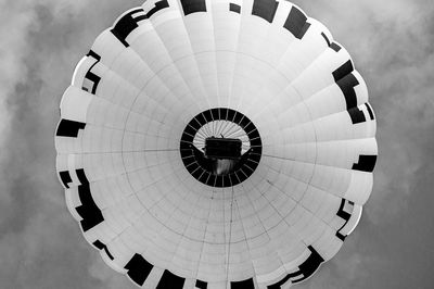 Low angle view of balloons against sky