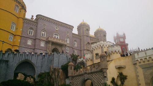 Low angle view of historic building against sky