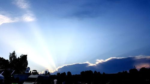 Low angle view of cloudy sky