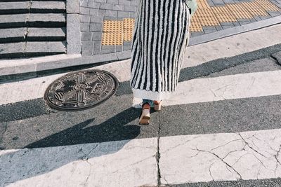 Shadow of people on wall