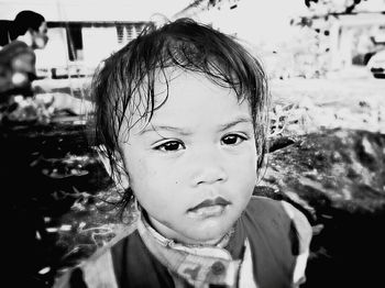 Close-up portrait of young woman