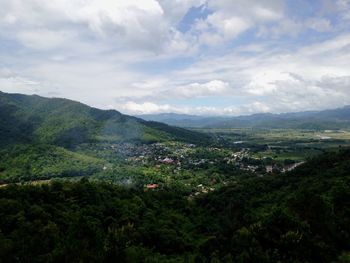 Scenic view of landscape against sky