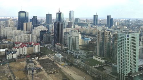 High angle view of cityscape