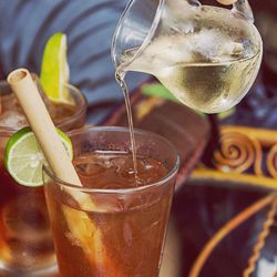 Close-up of drink in glass