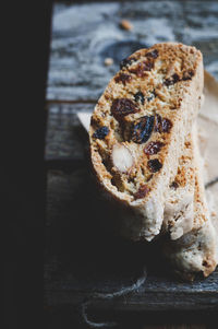 Close-up of biscotti