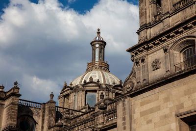 Low angle view of historic building against sky