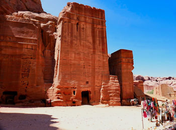 A nabatean tomb in petra, jordan