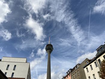 Low angle view of buildings against sky