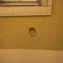 Full frame shot of yellow wall