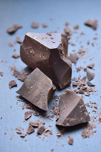 Close-up of ice cream on table