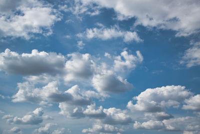 Low angle view of clouds in sky