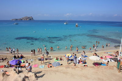 Group of people on beach