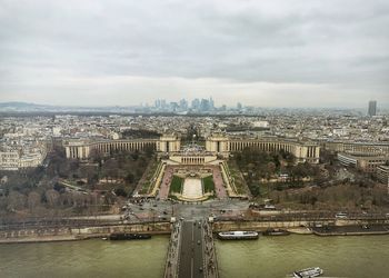 Aerial view of buildings in city