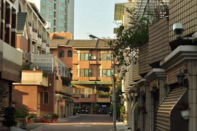 Street amidst buildings in city