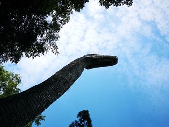 Low angle view of tree against sky