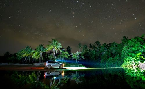 Scenic view of star field at night