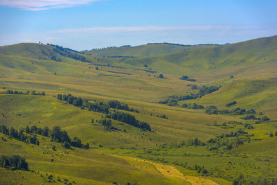 Scenic view of landscape against sky