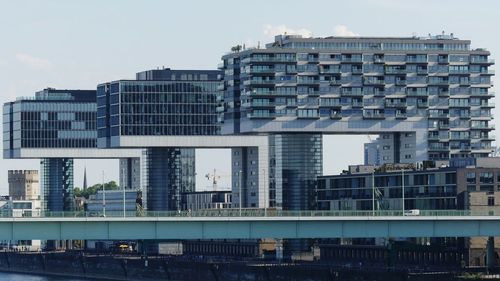 Buildings in city against sky