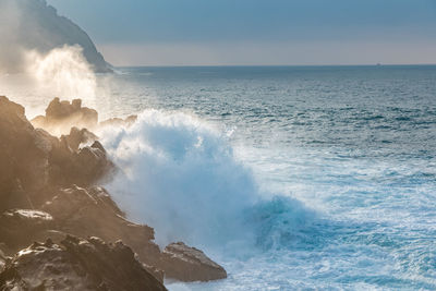 Coast beach san sebastian spain