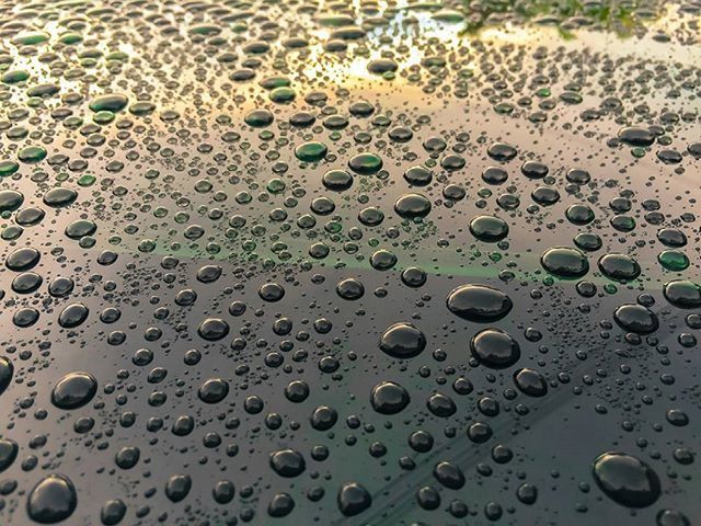 full frame, drop, backgrounds, water, wet, close-up, pattern, metal, rain, textured, glass - material, metallic, transparent, raindrop, day, no people, detail, indoors, purity, window