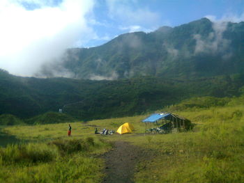 Scenic view of landscape against sky